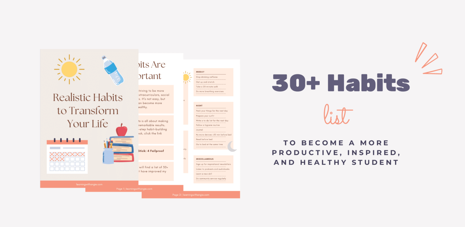 images of healthy habits daily checklist