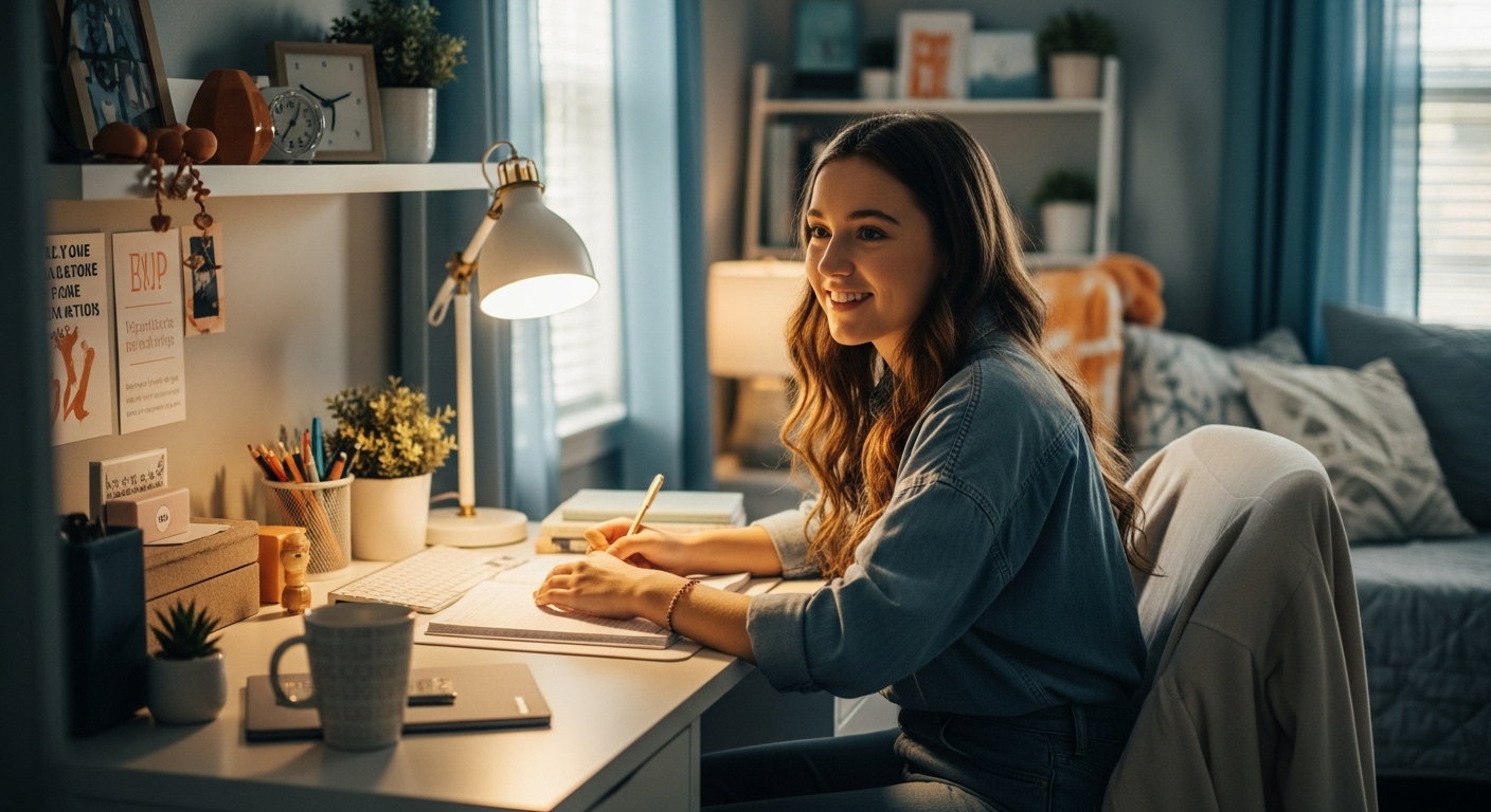 study aesthetics student workspace
