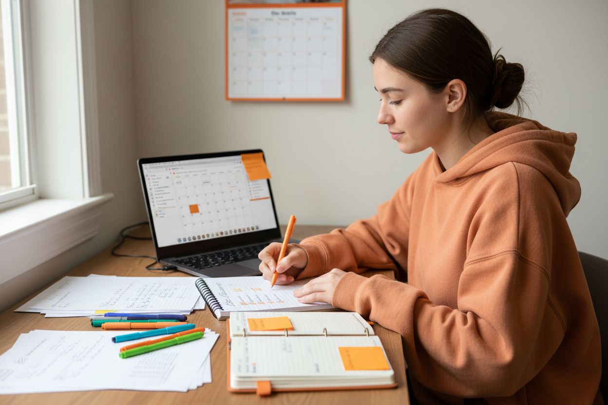 study planner checklist, study goals