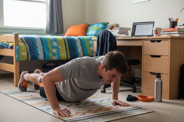 college student dorm workout
