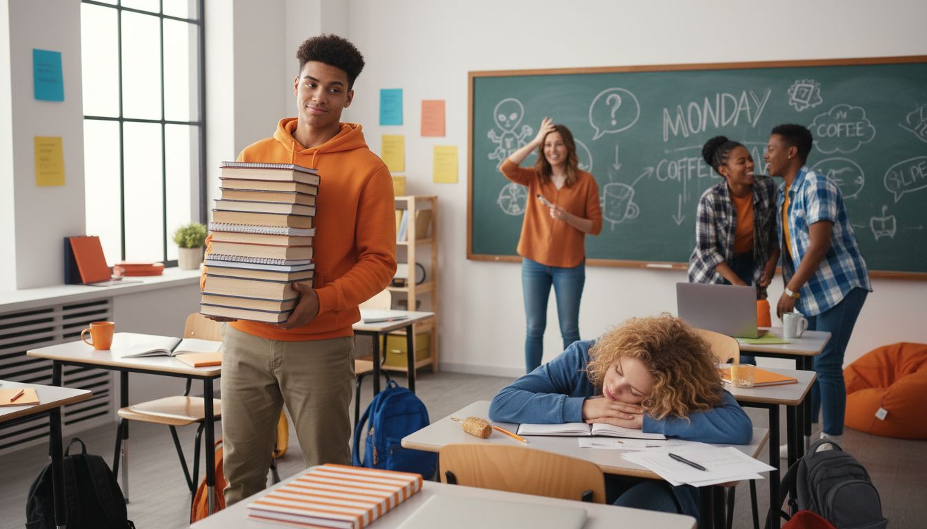 sarcastic students classroom