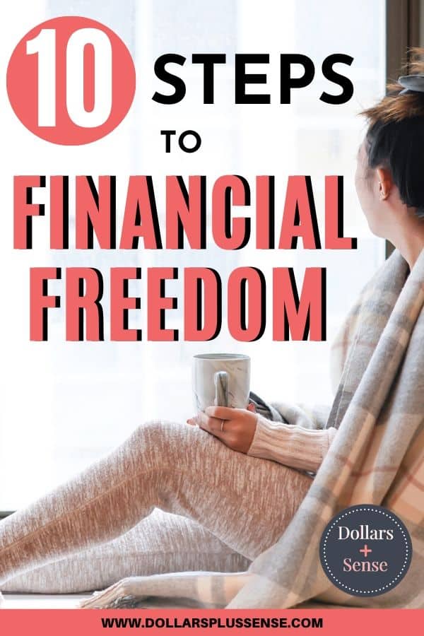 steps to financial freedom pin