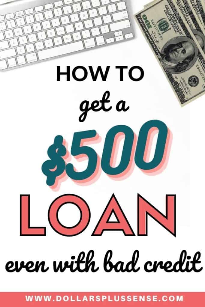How to get a $500 loan with bad credit