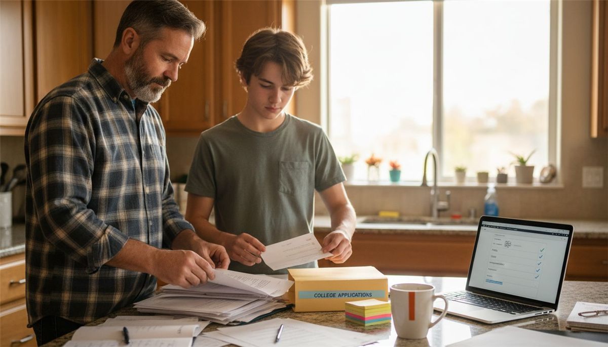 Parent and student organizing application materials