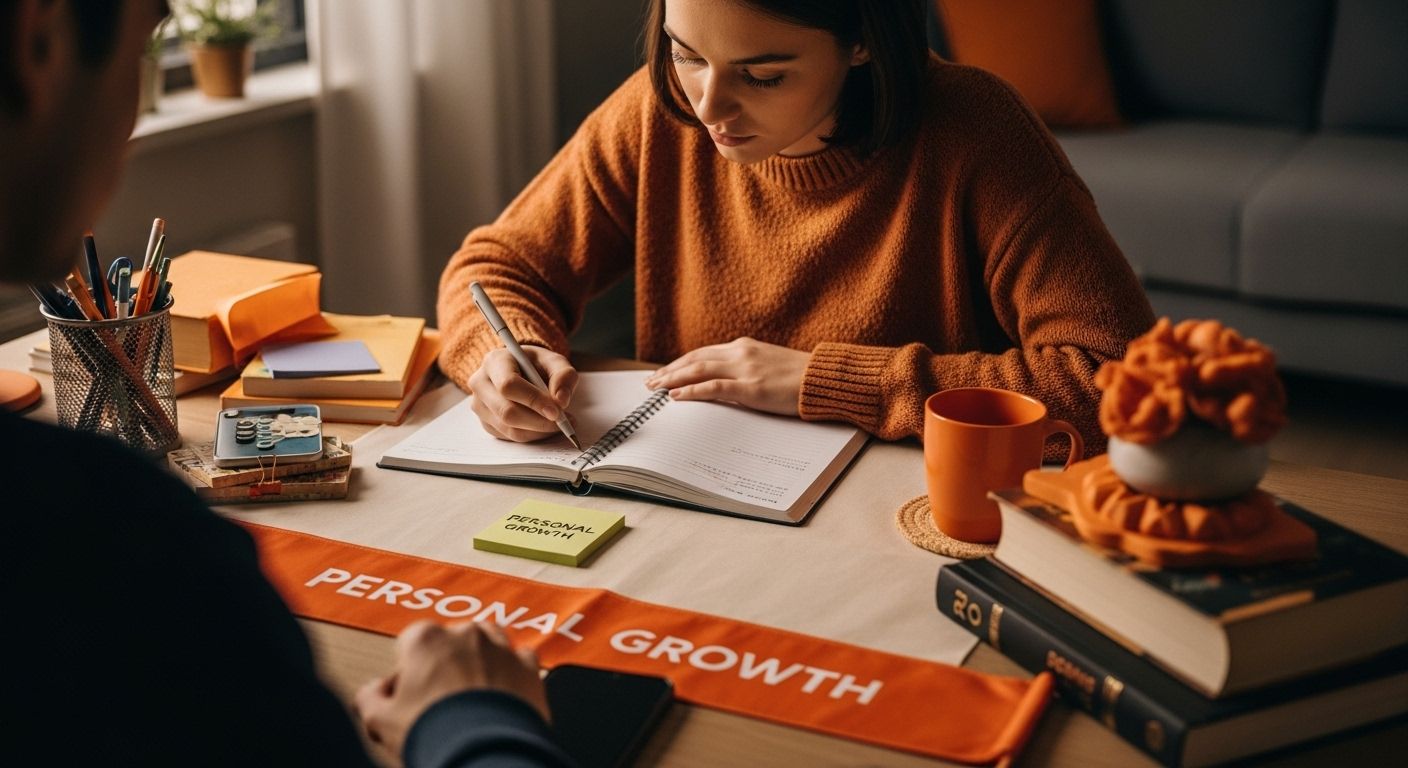 student journaling personal growth