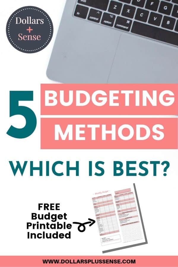 Choose The Right budgeting methods pin