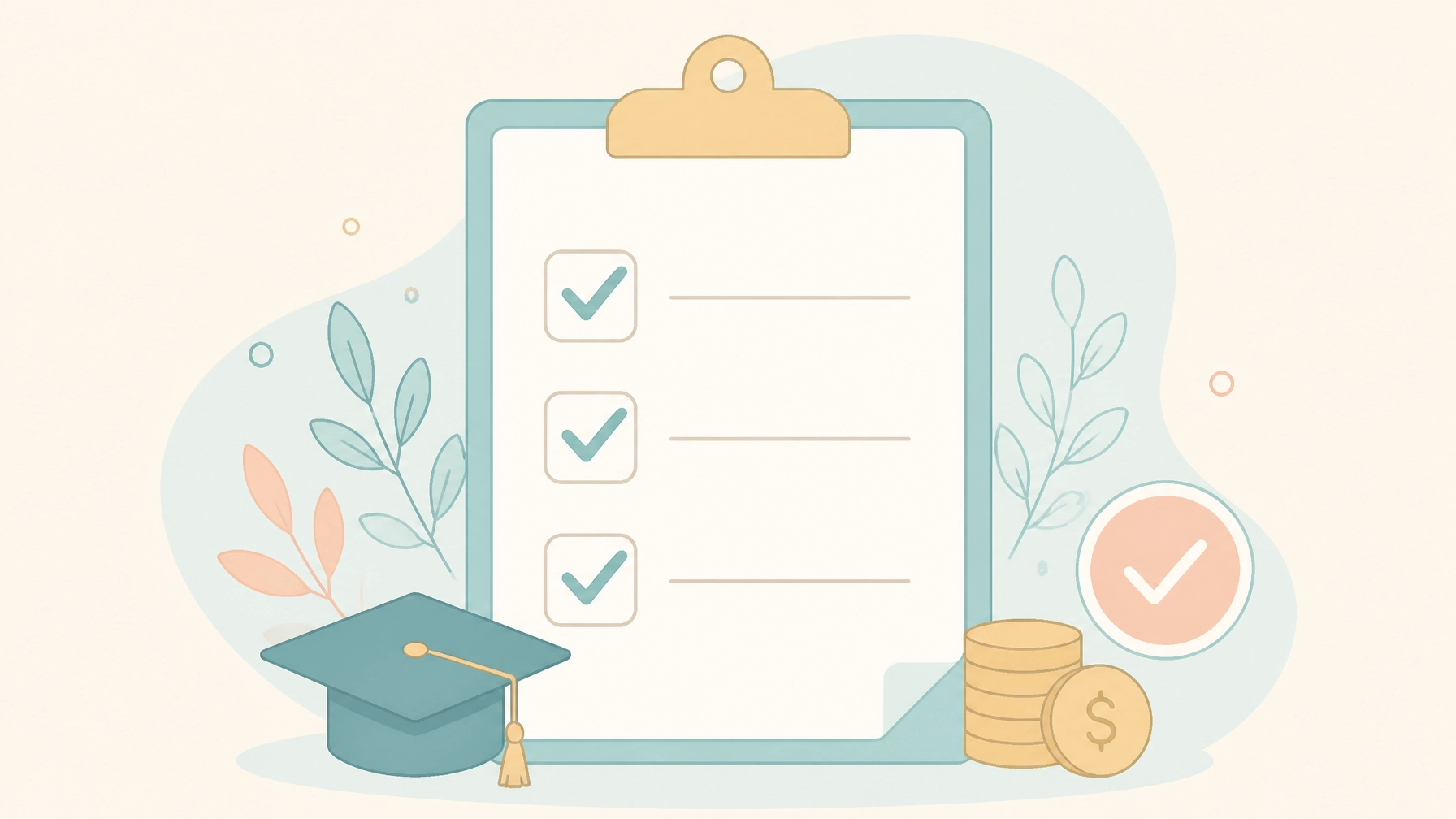 Scholarship Checklist Illustration